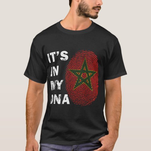 Moorish In My DNA Moors Flag Proud Moorish Morocca T_Shirt