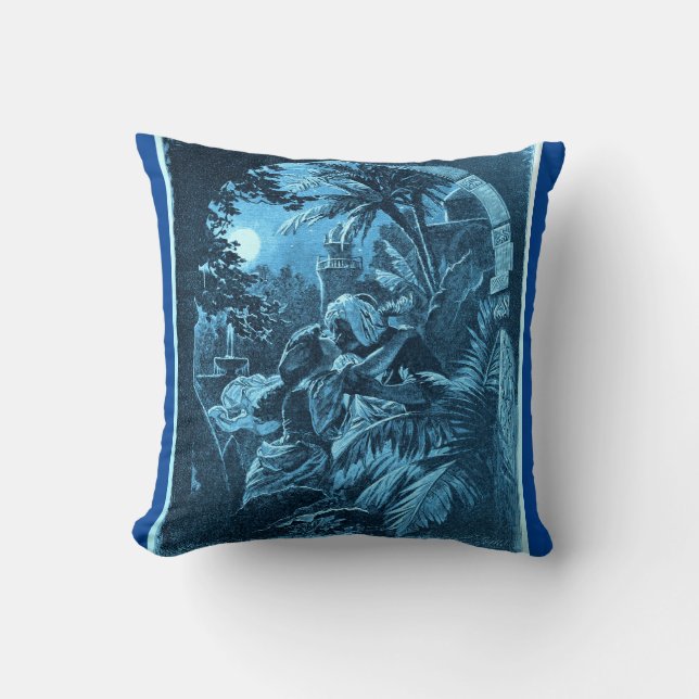 "Moorish Lovers" Throw Pillow (Front)