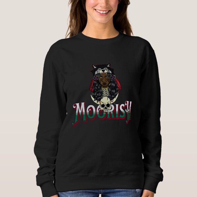 Moorish Magic  God Body Of Melanin Circle 7 Sweatshirt (Front)