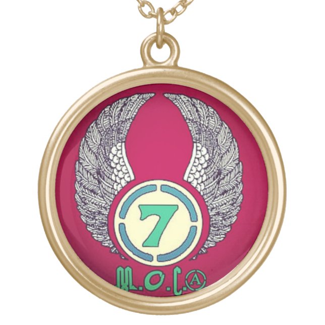 Moorish Orthodox Church Symbol Gold Plated Necklace (Front)