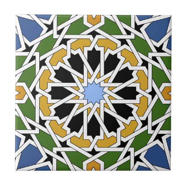Moorish Decorative Ceramic Tiles | Zazzle