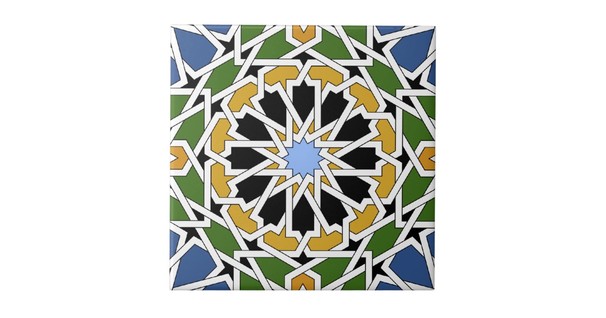 Moorish Tile Zazzle Com, Moorish Tile Curtain