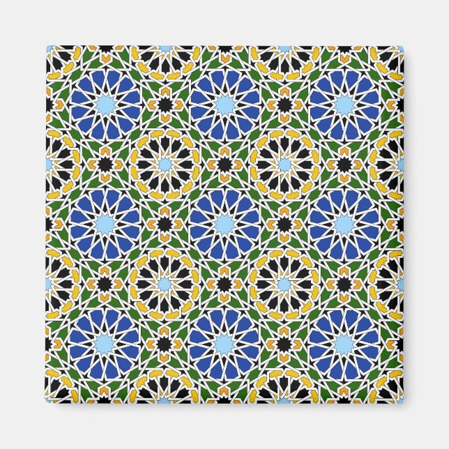 Moorish tile magnet (Front)