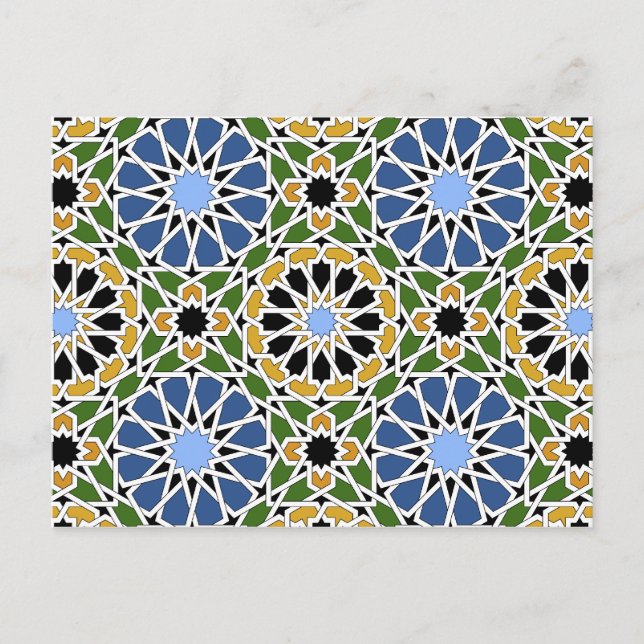 Moorish tile postcard (Front)