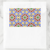 Moorish Tile Rectangle Sticker Zazzle