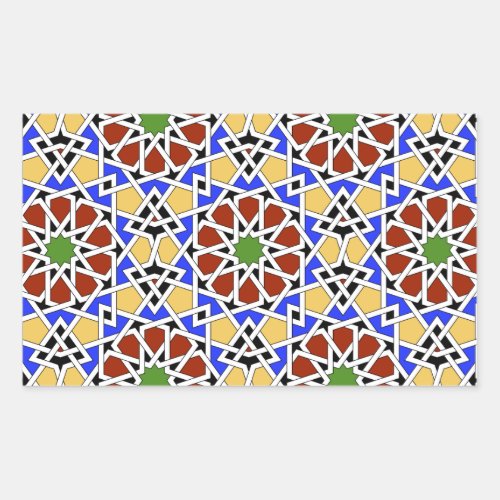 Moorish tile Rectangle Sticker