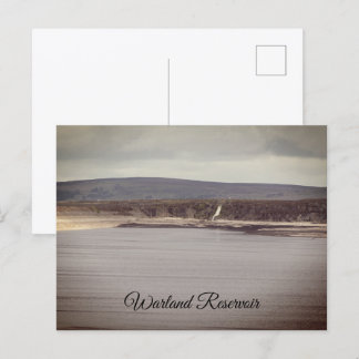 Moorland Waterfall at Warland Reservoir Holiday Postcard