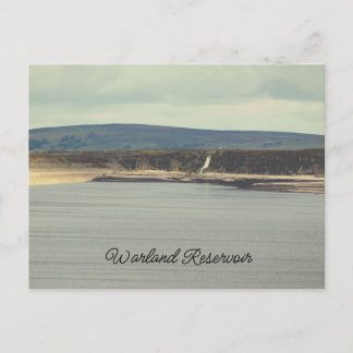 Moorland Waterfall at Warland Reservoir Holiday Postcard