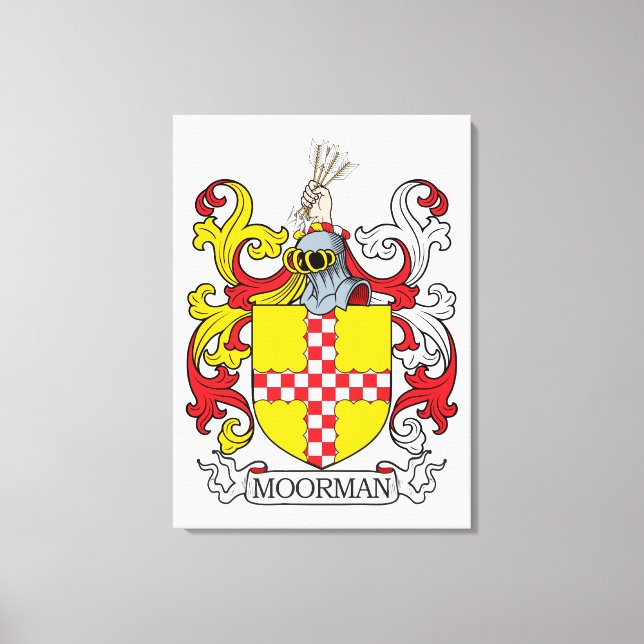 Moorman Family Crest Canvas Print (Front)
