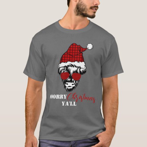 Moorry Christmas yall cool and funny holiday  T_Shirt