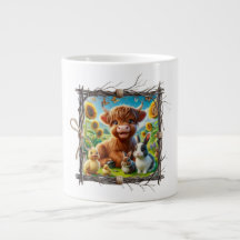 Moos & Brews: Highland Cow Jumbo Mug