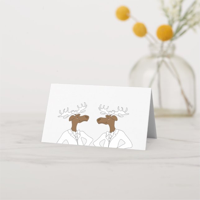 Moose, 2 Bucks Place Card (Front)