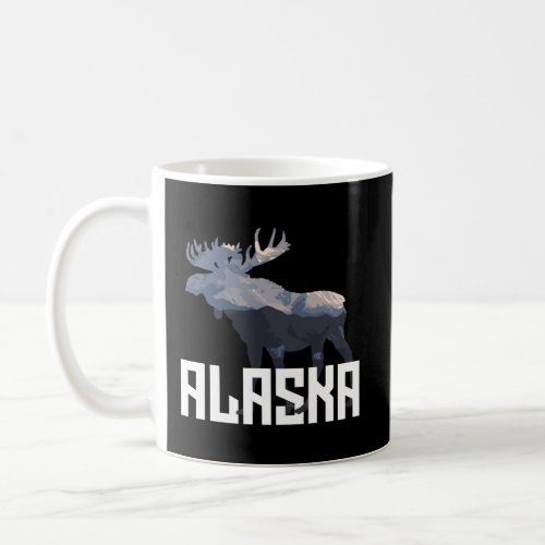 Moose Alaska Hoodie Mountain Last Frontier Alaska  Coffee Mug