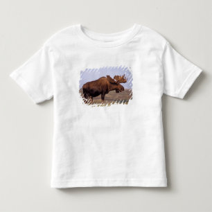 moose, Alces alces, bull with large antlers Toddler T-shirt