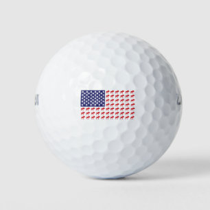 MOOSE American FLAG Golf Balls
