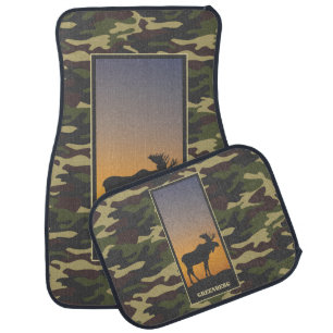 Moose and Camo Car Floor Mat