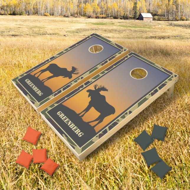 Moose and Camo Cornhole Set (Creator Uploaded)