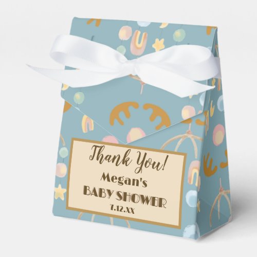 Moose and Mobile baby shower favor box