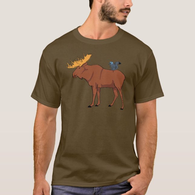 Moose and Squirrel T-Shirt (Front)