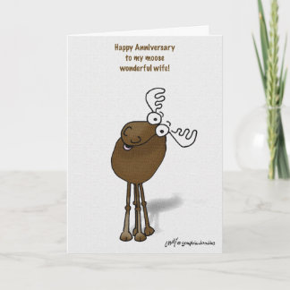 moose anniversary card