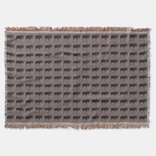 Moose Art Blanket Holiday Moose Throw Blankets