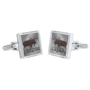 Moose Art Cufflinks Personalized Moose Gifts