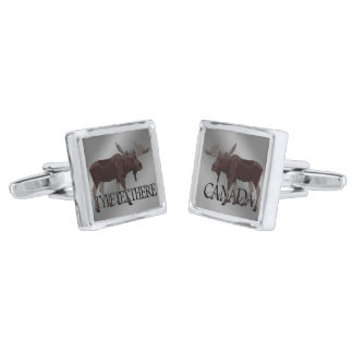 Moose Art Cufflinks Personalized Moose Gifts
