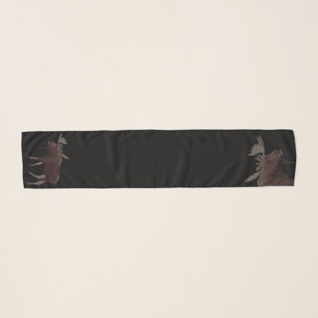 Moose Art Scarf Canada Moose Scarves & Gifts (Front (Horizontal))