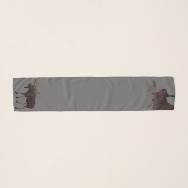 Moose Art Scarf Canada Moose Scarves & Gifts (Front (Horizontal))