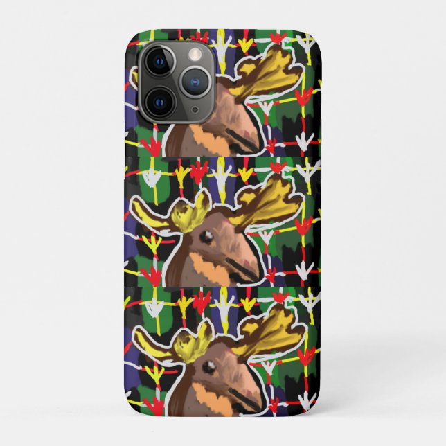 Moose art style  golf head cover (Back)