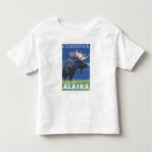 Moose at Night - Cordova, Alaska Toddler T-shirt