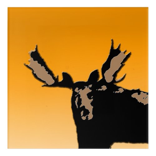 Moose at Sunset  _ Original Wildlife Art