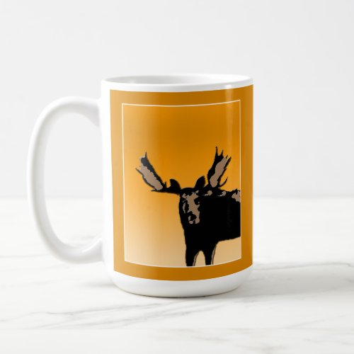 Moose at Sunset  _ Original Wildlife Art Coffee Mug