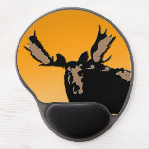 Moose at Sunset  - Original Wildlife Art Gel Mouse Pad