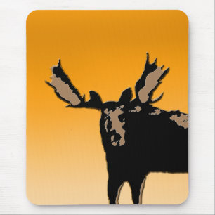 Moose at Sunset  - Original Wildlife Art Mouse Pad