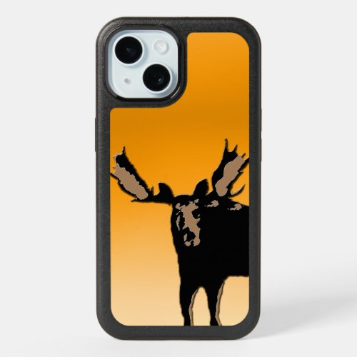 Moose at Sunset  _ Original Wildlife Art iPhone 15 Case