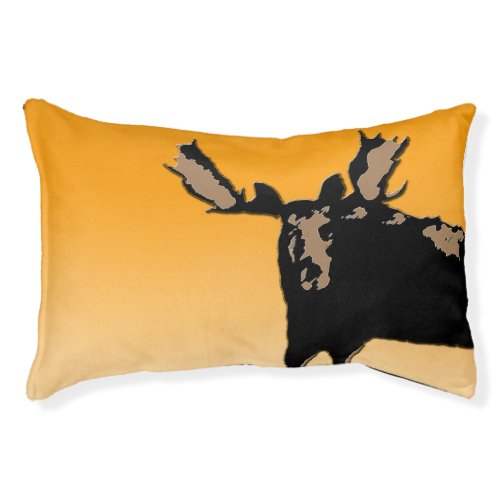 Moose at Sunset  _ Original Wildlife Art Pet Bed
