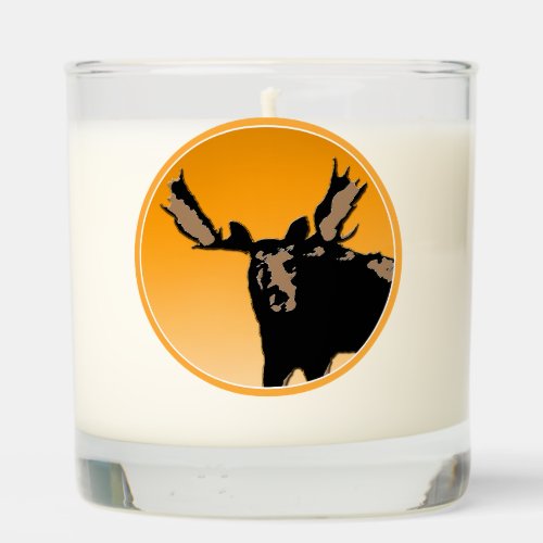 Moose at Sunset  _ Original Wildlife Art Scented Candle