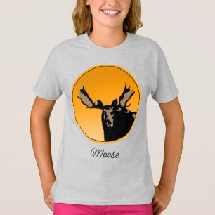 Moose at Sunset  - Original Wildlife Art T-Shirt