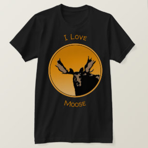 Moose at Sunset  - Original Wildlife Art T-Shirt