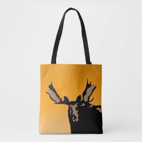 Moose at Sunset  _ Original Wildlife Art Tote Bag