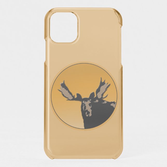Moose at Sunset  - Original Wildlife Art Uncommon iPhone Case (Back)
