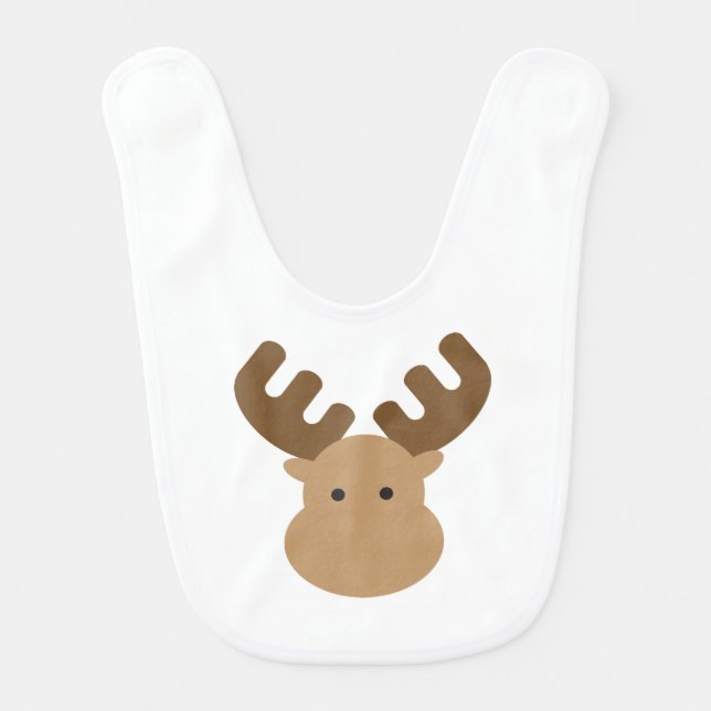 Moose Baby Bib (Front)