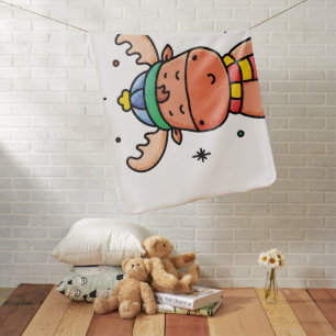 Moose Baby Blanket