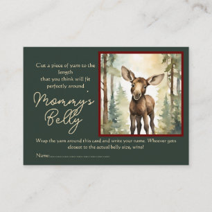 Moose Baby Bump Game Guess Mom's Belly Size Enclosure Card