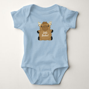 Moose Baby Shower Blue Boy Baby Bodysuit