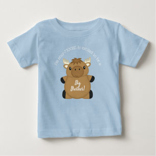 Moose Baby Shower Blue Boy Baby T-Shirt