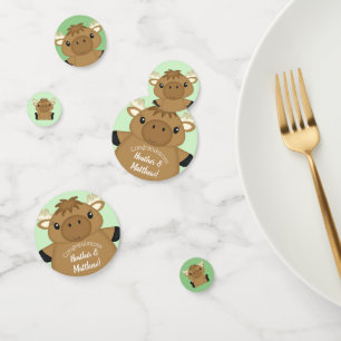 Moose Baby Shower Confetti