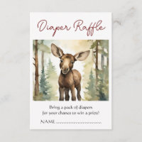 Moose Baby Shower Diaper Raffle