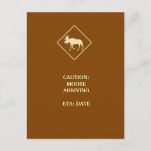 Moose Baby Shower Invitation